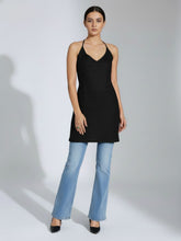 Black Pure Cotton Halter Neck Kurti