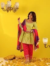 Ira Green Chanderi Suit Set