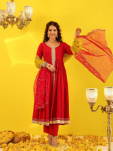 Rani Cotton Anarkali Suit Set