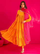Miraya Pure Cotton Hand Sequins Work Anarkali Suit Set