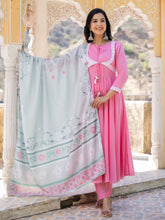 Zara Mul Cotton Anarkali Suit Set
