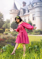 Charm Pink Pure Cotton Mini Dress