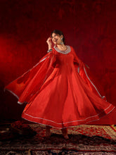 Navya Silk Embroidered Anarkali Suit Set