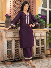 Asheera Violet Kurta Co Ord Set