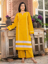 Soma Yellow Cotton Kurta Set