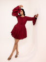 Wine Hakooba Mini Dress