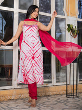 Rohini Pink Mirror Work Cotton Suit Set