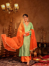 Bedamati Silk Zardozi Suit Set
