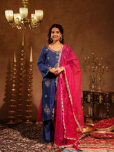 Noor-e-Nazakat Blue Hand Embroidery Suit Set