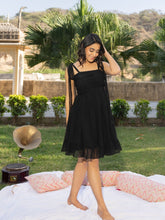 Selena Black Frill Dress
