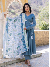 Asheera Pure Cotton Appliqué Work Anarkali Suit Set