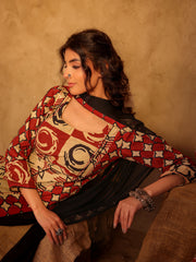 Abstract Print Cotton Kurta Set