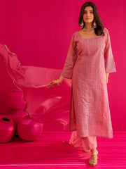 Mishika Georgette Embroidered Straight Suit Set