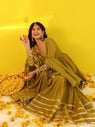 Rubal Green Gota Work Anarkali Suit Set