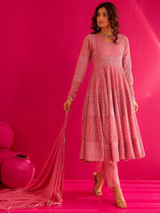 Radhika Georgette Embroidered Anarkali Suit Set