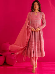 Radhika Georgette Embroidered Anarkali Suit Set