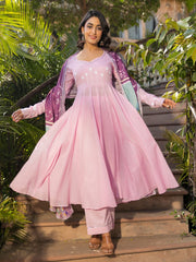 Radhika Mul Cotton Anarkali Suit Set