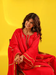 Nyra Red Suit Set
