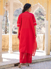Asheera Red Kaftan Set