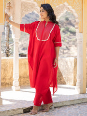 Asheera Red Kaftan Set