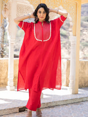 Asheera Red Kaftan Set