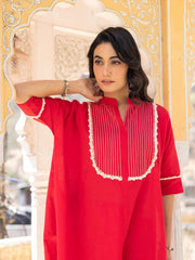 Asheera Red Kaftan Set