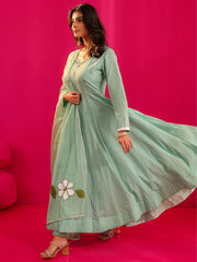 Suhani Pure Cotton Handpainted Anarkali Kurta Set