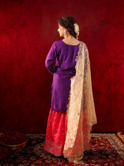 Noor-e-Ishq Silk Sharara Suit Set