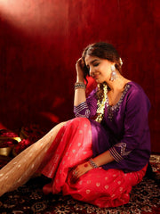 Noor-e-Ishq Silk Sharara Suit Set