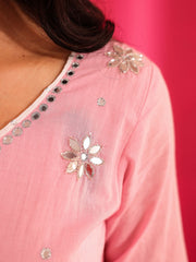 Adira Pure Cotton Hand Painted Anarkali Suit Set