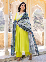 Sneha Mul Cotton Anarkali Suit Set