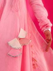 Adira Pure Cotton Hand Painted Anarkali Suit Set