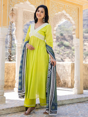 Sneha Mul Cotton Anarkali Suit Set