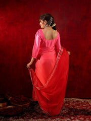 Gulabi Chaandni Mirror Work Ombre Suit Set