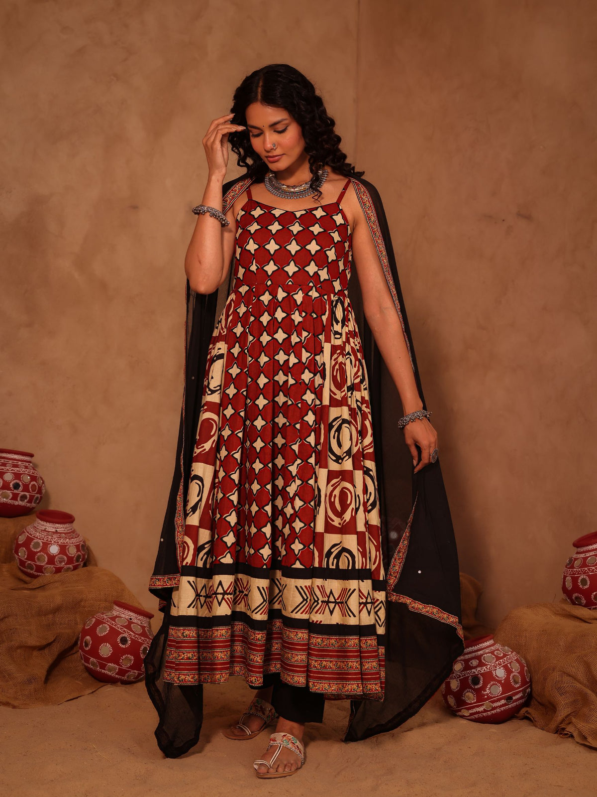 Bhumi Cotton Anarkali Suit Set