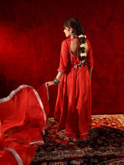 Navya Silk Embroidered Anarkali Suit Set