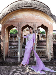 Afsana Satin Gota Work Farsi Set