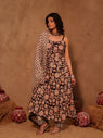 Aaradhya Hand Block Print Cotton A-Line Kurta Set