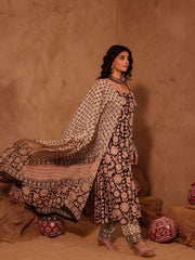 Aaradhya Hand Block Print Cotton A-Line Kurta Set