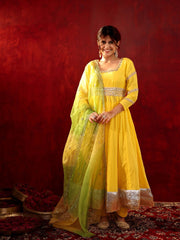 Kanak Noor Cotton Anarkali Suit Set