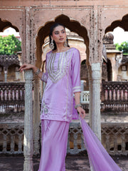 Afsana Satin Gota Work Farsi Set