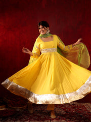 Kanak Noor Cotton Anarkali Suit Set