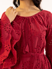 Wine Hakooba Mini Dress