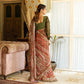 Paisley Chiffon Printed Zardozi Saree with blouse