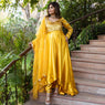 Heer Yellow Gota Work Gown Anarkali Suit Set