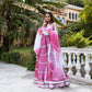 Twinkle Pink Gota Work Gown Anarkali Suit Set