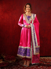 Gulabi Adaa Silk Anarkali Suit Set