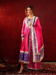 Gulabi Adaa Silk Anarkali Suit Set