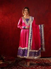 Gulabi Adaa Silk Anarkali Suit Set