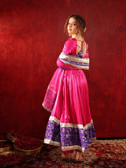 Gulabi Adaa Silk Anarkali Suit Set